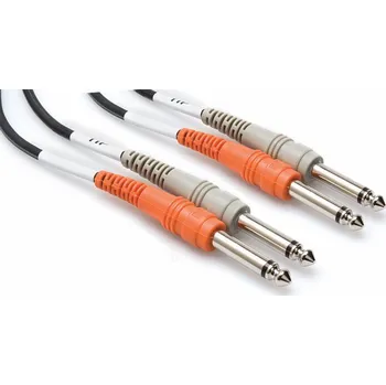 Audio kabel Hosa Kabel Jack 6,3 mm x2 - Jack 6,3 mm x2 2m černý (CSS-202)