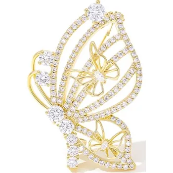 Brož Éternelle Brož s motivem motýla Odette B7372-20242708 Zlatá