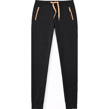 Dámské legíny xcena Dámské černé tepláky s kapsami na zip Velikost: XXXL