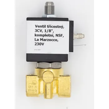 Ventil Ventil třícestný, 1/8", kompletní, NSF, La Marzocco, 230V