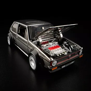 autíčko Hot Wheels - RLC Exclusive 1976 Volkswagen Golf Mk1 GTI - Shadowchrome JCP07