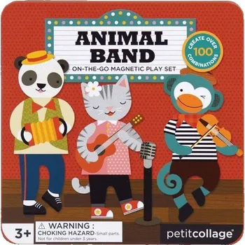 ostatní stavebnice Wild & Wolf Magnetická stavebnice Zvířecí kapela - Magnetická hračka "Zvířecí kapela"