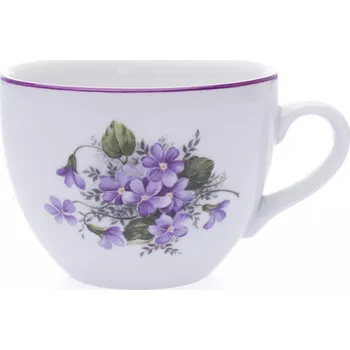 Český porcelán, a.s., Dubí Hrnek Milada, Český porcelán Dubí, 480 ml, fialky