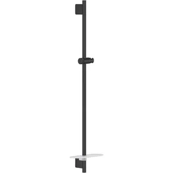 Tyč na sprchový závěs Grohe RAINSHOWER SMARTACTIVE sprchová tyč 930 mm s držákem, polička, phantom black