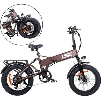 Elektrokolo Insportline Skládací elektro fat bike ISL Baxom 840Wh 20" (Barva: Black)