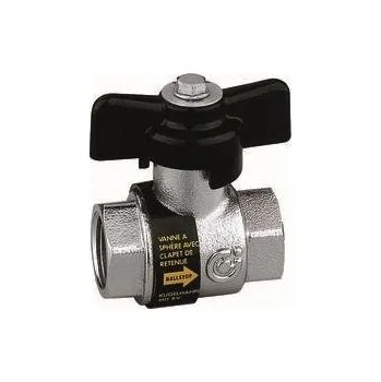 Vodovodní kohout Caleffi BALLSTOP 3230 kulový uzávěr 3/4" se zpětným ventilem, vnitřní závit, motýl, voda