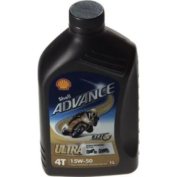 Motorový olej 4T motorový olej SHELL ADVANCE ULTRA 15W50 (1l)