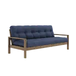KARUP DESIGN Dřevěná rozkládací pohovka KNOB královsky modrá 205 cm 135106737