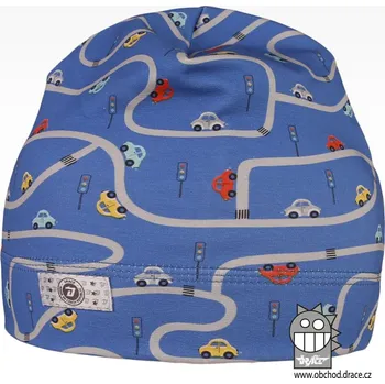 Čepice Dráče Bavlněná dětská čepice s auty - unisex Velikost: 54-56