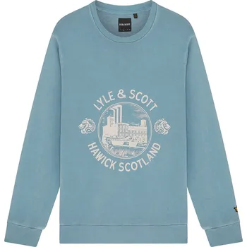 Pánská móda Mikina Lyle and Scott Skipt Blue 2200223 XS