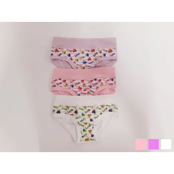 Emy Bimba Dívčí kalhotky srdíčka – bílé/fialové/růžové Barva: Bílá, Velikost: 122