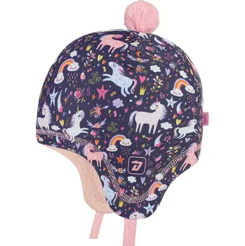 Čepice Dráče Dívčí laponka polárka s fleecem - Barevná Velikost: 50-52