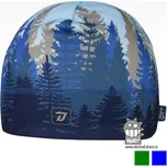 Dráče Funkční čepice s motivem stromů - Modrá/Zelená Barva: Modrá, Velikost: XS 48 - 50