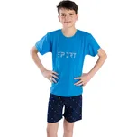 Betty mode Letní pyžamo s potiskem SPORT - Modrá Barva: Modrá, Velikost: 146