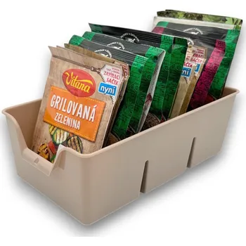 Kořenka ALTOM Organizér na koření v sáčcích, zásobník, BEN3 - mocha, 20x14x8