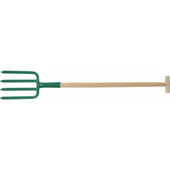 Vidle Vorel čtyřhroté zahradní vidle s dřevěnou rukojetí T 120 cm 35865