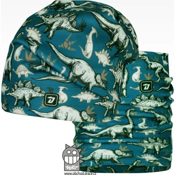 Dráče Dětský fleecový komplet Dino - čepice a nákrčník Velikost: 52-54