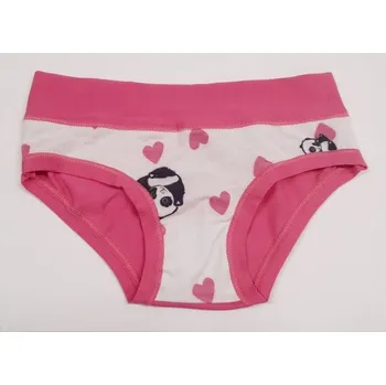 Emy Bimba Dívčí kalhotky srdíčka - růžová / bílá Barva: Růžová, Velikost: 134-140