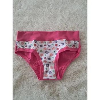 Emy Bimba Dívčí kalhoty kytičky - Růžová Barva: Růžová, Velikost: 128