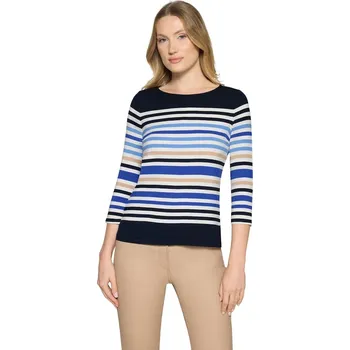 Dámské tričko Betty Barclay dámské triko modré pruhované 2736/1755 8813 Modrá 44