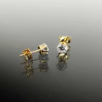 Náušnice Ocelové náušnice s kubickým zirkonem č. 1203