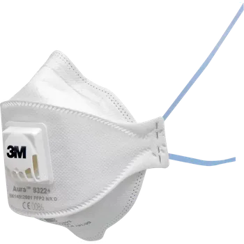 Plynová maska 3M MAS 9322 FFP2 NR D Filtrační polomaska s filtrem aury 10 ks