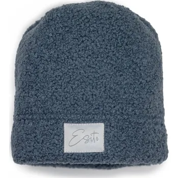 Kojenecká čepice Esito Zimní čepice teddy fleece modrá Velikost: 48