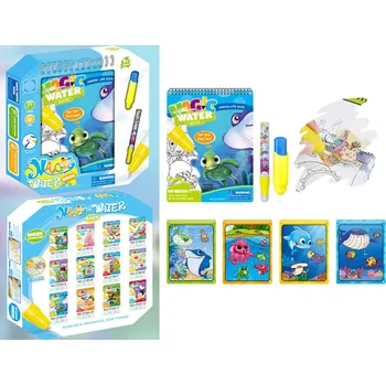 omalovánky VODNÍ OMALOVÁNKA KNIHA S VODNÍM FIXEM - OCEAN