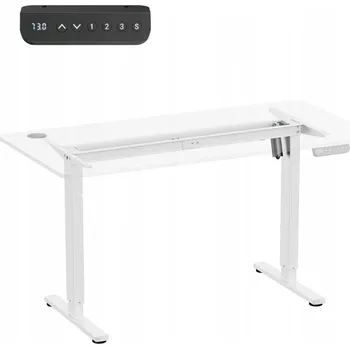 Psací stůl Obdélníkový psací stůl ergo office 112 x 50 x 112 cm bílý