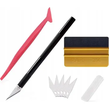 Pracovní nůž Stěrka s filcem Nůž Skalpel Čepel 5ks Tyčinky na fólie PPF Vinyl