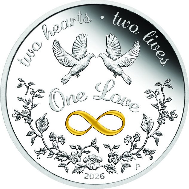 „One Love“ 2026 - 1 Oz - stříbrná dárková mince