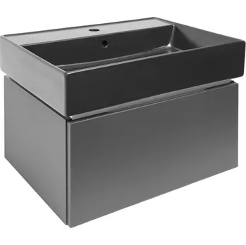 Šatní skříň Swiss aqua technologies Koupelnová skříňka s umyvadlem SAT Feel 60x30x46 cm antracit mat SATFEEL60ANTU3