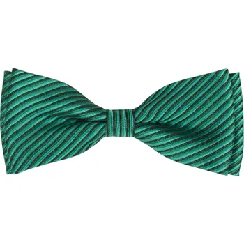 Zelený pánský motýlek s proužky