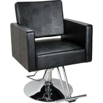 Kadeřnické křeslo Kadeřnické křeslo SilverFox Y195, černé + dárek zdarma