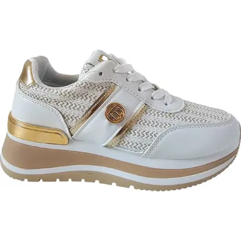 Dámské tenisky Bílé tenisky na platformě Laura Biagiotti Calf White Velikost: 38