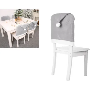 Potah na židli Vánoční potah na židli - šedý (58x49 cm)