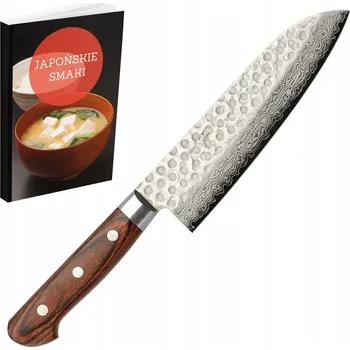 Kuchyňský nůž Takahisa Damaškový Santoku 18 cm ručně kovaný japonský nůž univerzální