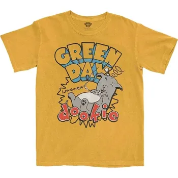 Pánské oblečení Green Day Tričko Dookie Longview Unisex Orange L