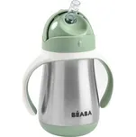 Beaba Hrnek termoizolační s brčkem nerez 250 ml Sage Green