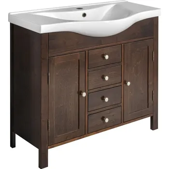 Sapho AMBRA umyvadlová skříňka 96x82x34,5cm, mořený smrk