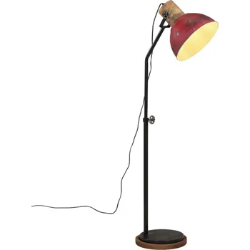 Stojací lampa vidaXL Stojací lampa 25 W 30 x 30 x 100–150 cm E27 [371959] Barva: Červená