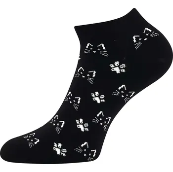 Dámská móda Kotníkové ponožky Lonka - Dewow, kočky 2, černá Barva: Černá, Velikost: 35-38