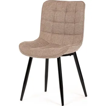 Jídelní židle Autronic Jídelní židle, hnědá, látka, HC-462 CRM2
