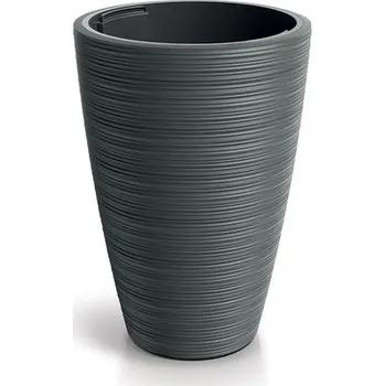 Květináč Květináč VENA ROUND 34,9cm tmavě šedá