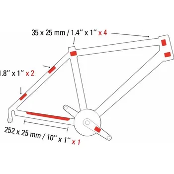 Obal na kolo Zéfal Skin Armor S (Ochrana rámu Zéfal Skin Armor S (7ks))