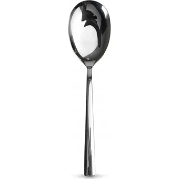Příbor Lžíce na salát, servírovací, NEREZOVÁ OCEL, stříbrná, dlouhá 25 cm