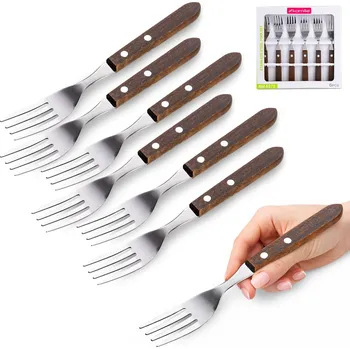 Příbor JÍDELNÍ VIDLIČKY PŘÍBOR SADÁ 6 ks SADA PŘÍBORŮ KAMILLE