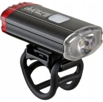 Cyklosvítilna Světlo na kolo 2v1 AUTHOR DOUBLESHOT 250/12lm USB