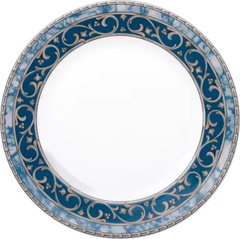 Talíř Talíř dezertní, 19 cm, modrý mramor, Karlovarský porcelán