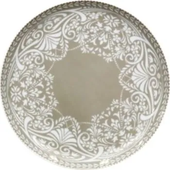 Talíř Thun 1794 Talíř dezertní, 19 cm, šedá krajka, český porcelán, Thun